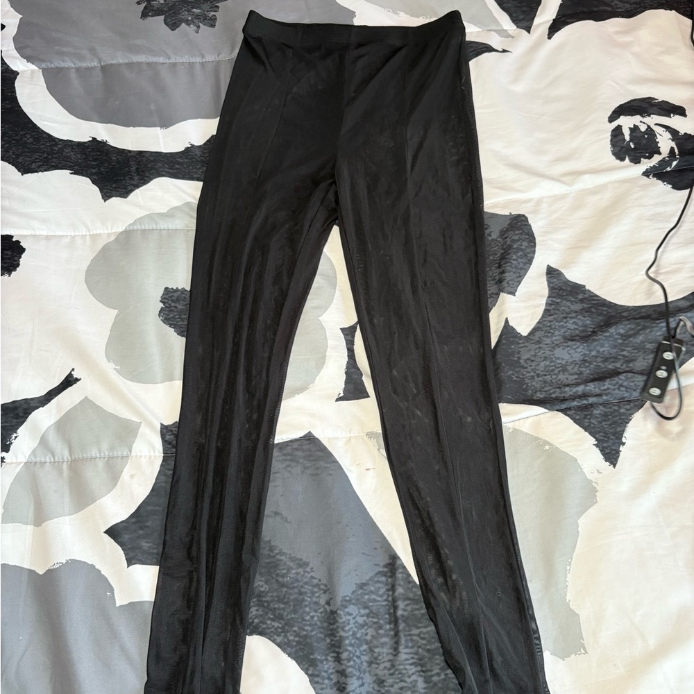 Black Sheer Leggings